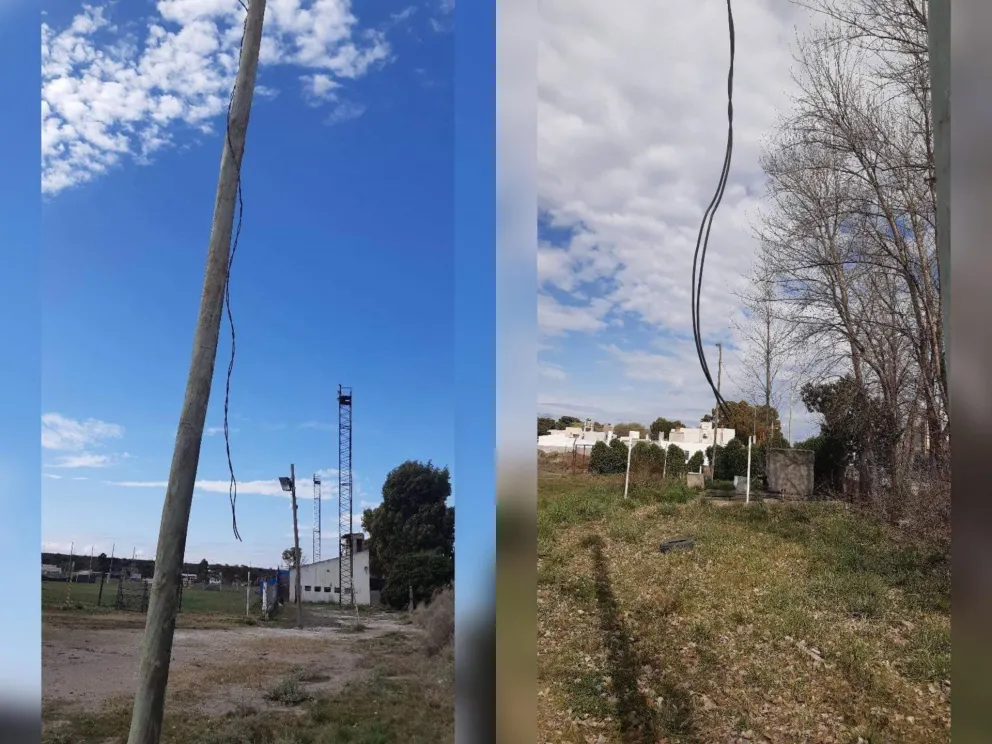 Otro robo en Villa Congreso: se llevaron el cableado de la cancha auxiliar