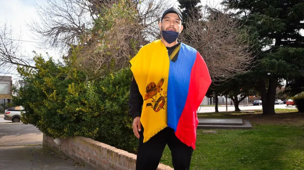 Giovani, uno de los que vinieron desde Colombia a ganar un lugar en Viedma
