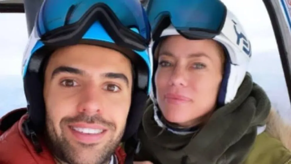 Urcera junto a Nicole y sus hijas disfrutan la nieve en San Martín de los Andes