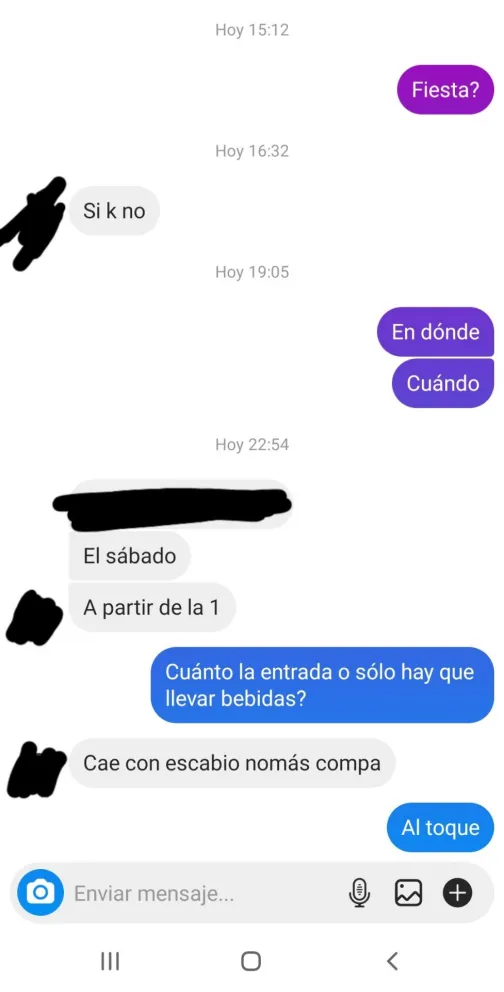 "Cae con escabio nomás": así organizan fiestas clandestinas en Viedma