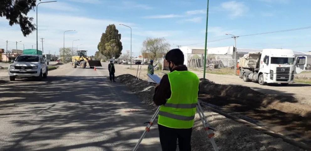 Renuevan la avenida Perón con el foco puesto en el embellecimiento