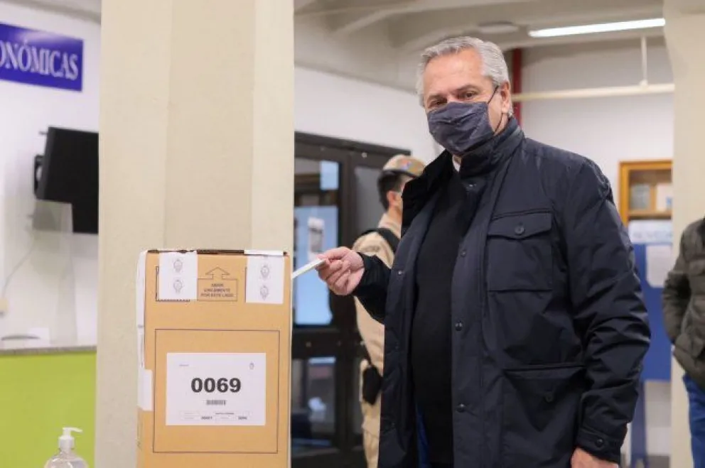 Alberto Fernández: "Cada vez que se vota, hacemos un poco más fuerte la democracia"
