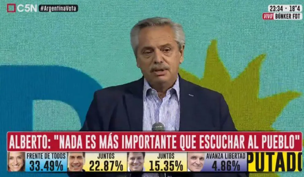 Alberto Fernández: “No voy a bajar los brazos, vamos a corregir todo lo que se hizo mal”