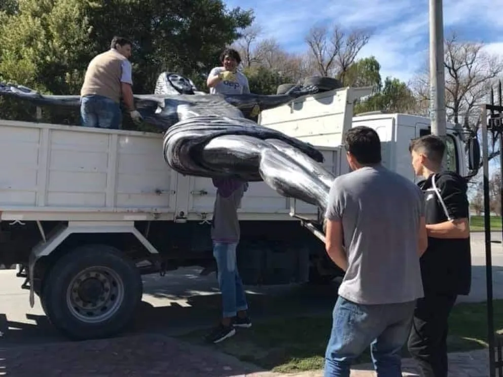 Y el Cristo de Scarfó se fue hacia Los Menucos
