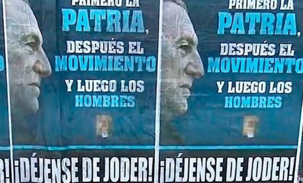 "¡Déjense de joder!", el mensaje que apareció en las calles para Alberto y Cristina