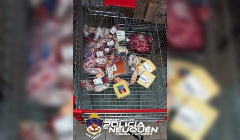 Fue detenido por robar 14 mil pesos en salamines y quesos de un supermercado