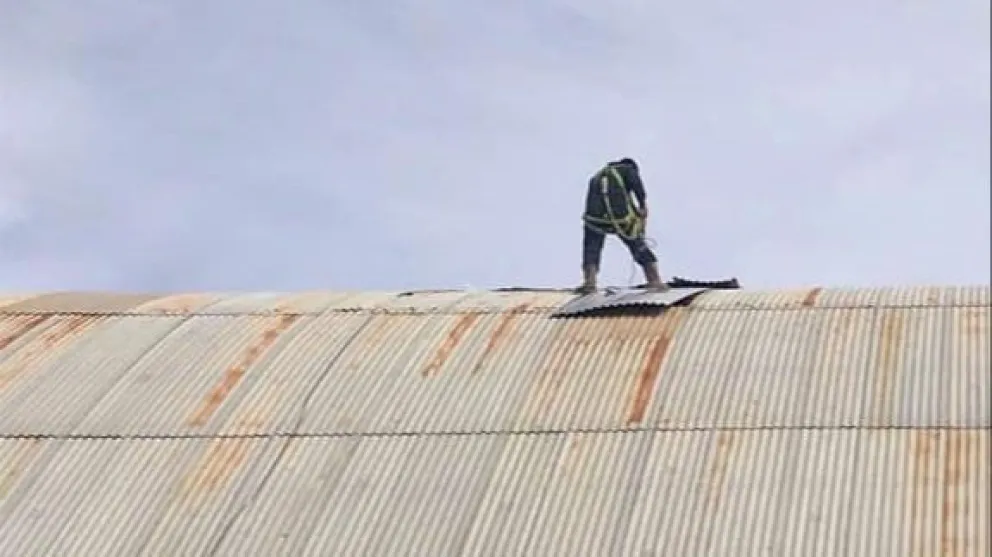 Puntada final para las obras del gimnasio de El Juncal