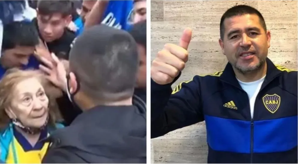Video viral: El gran gesto de Riquelme con una señora de 82 años