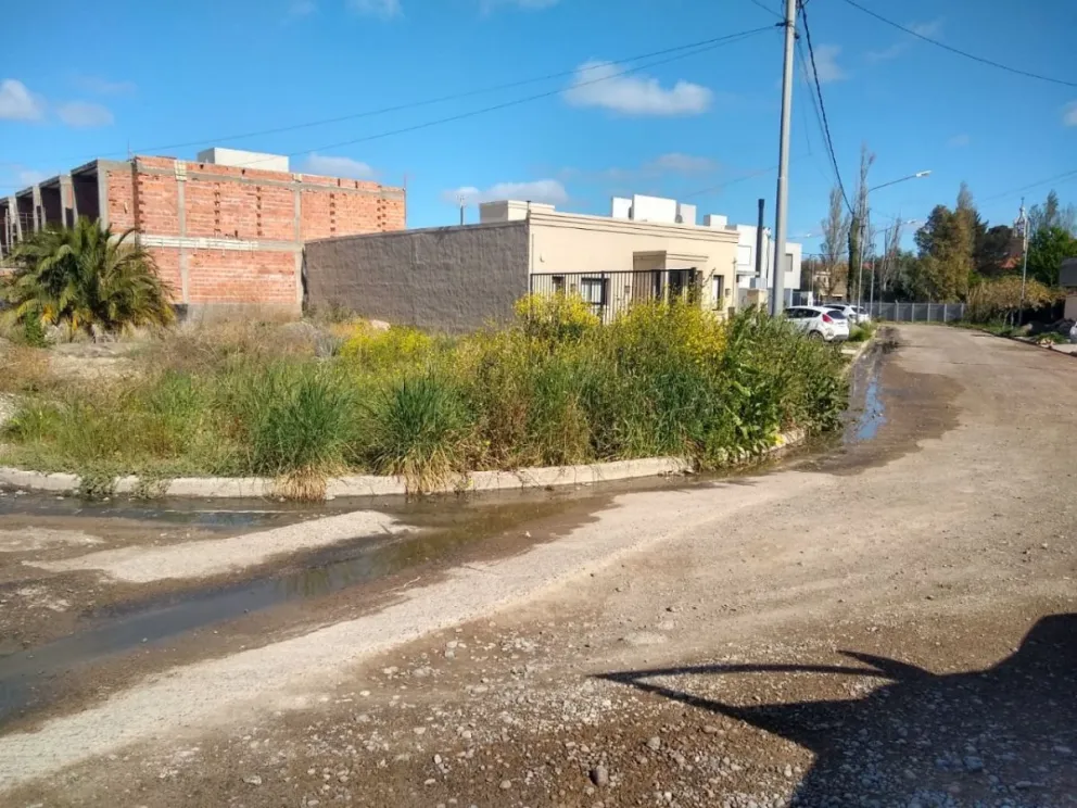 Viedma sigue sumando calles con escurrimientos cloacales y olores nauseabundos