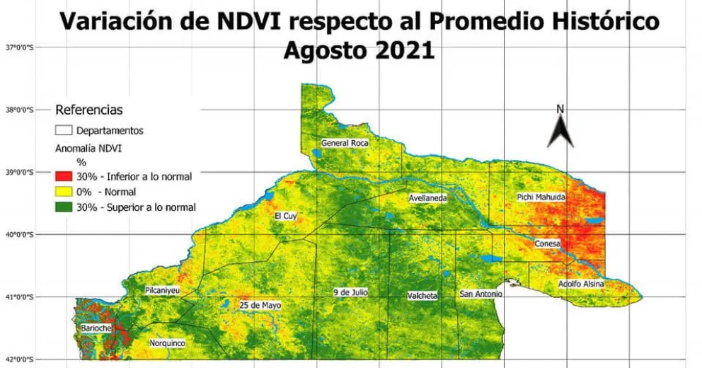 Alerta en el Valle Inferior: preocupa la situación de los campos por la falta de agua