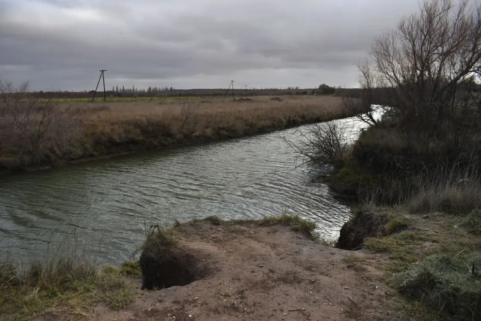 Arrancó el riego en la colonia agrícola del valle inferior