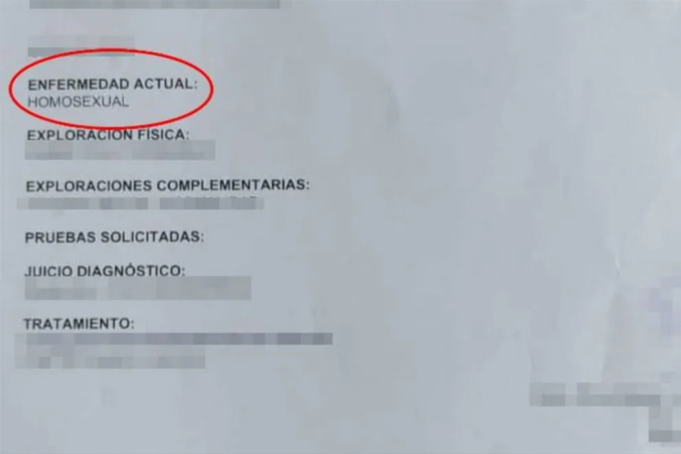 Un ginecólogo diagnosticó a su paciente "homosexualidad" como una enfermedad 