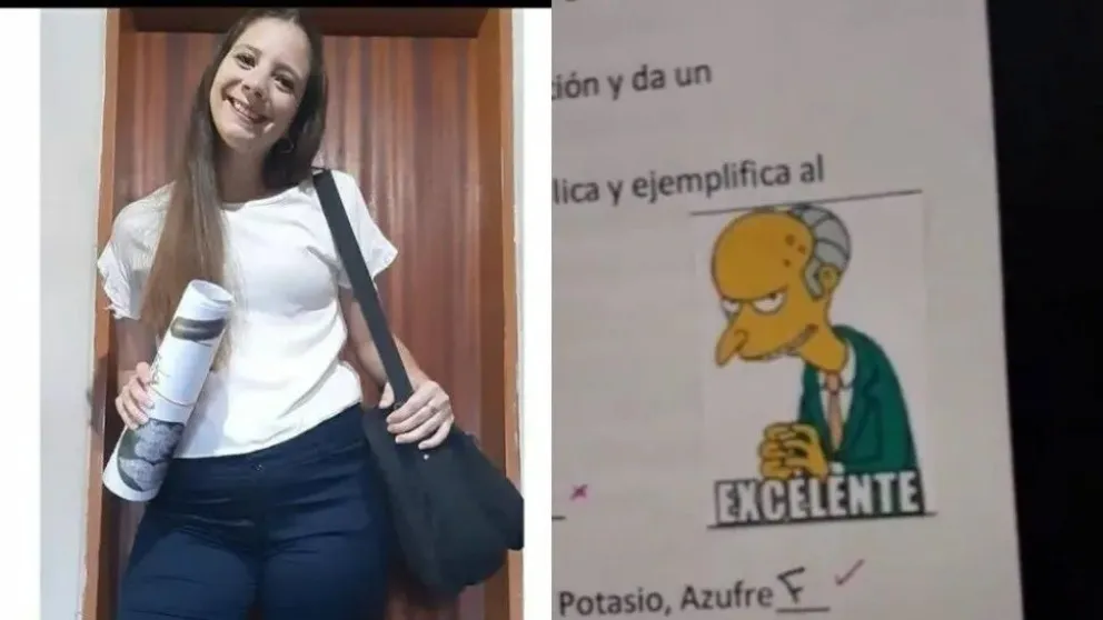 Docente en TikTok contó su método de corrección de exámenes con memes