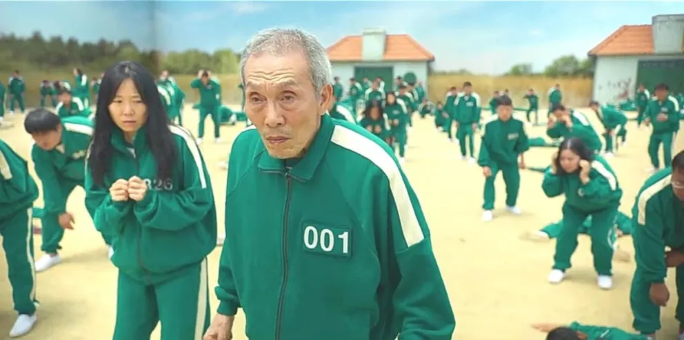 Confundieron al jugador 001 de “El Juego del calamar” con un anciano perdido