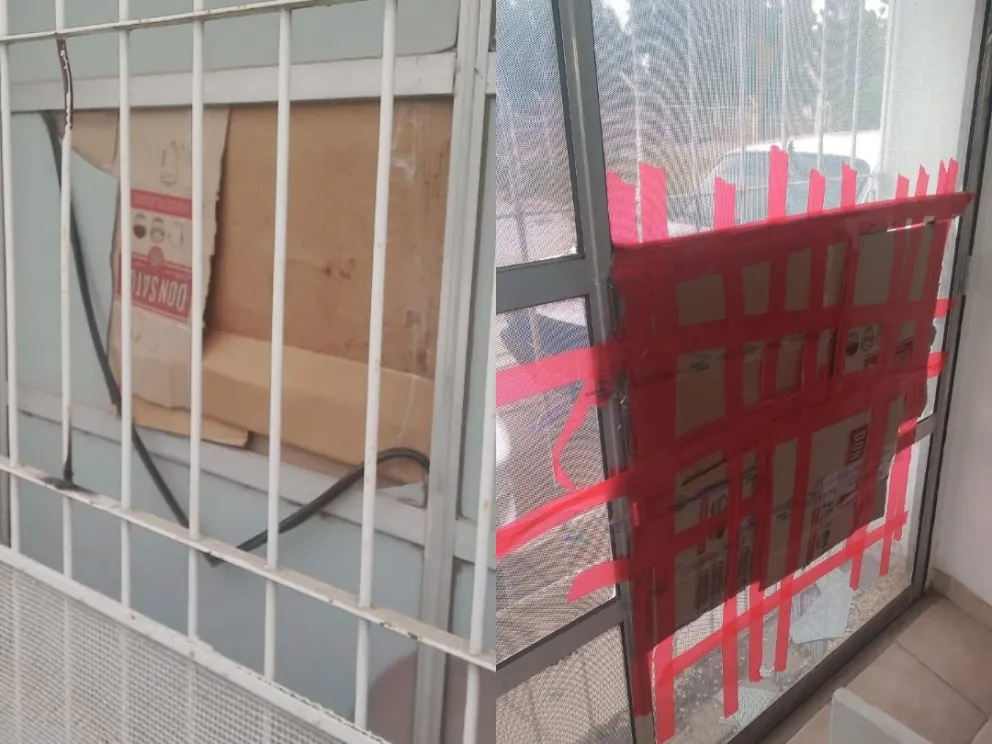 Una vecina impidió el robo a una farmacia de Viedma: rompieron un vidrio y estaban cortando la reja