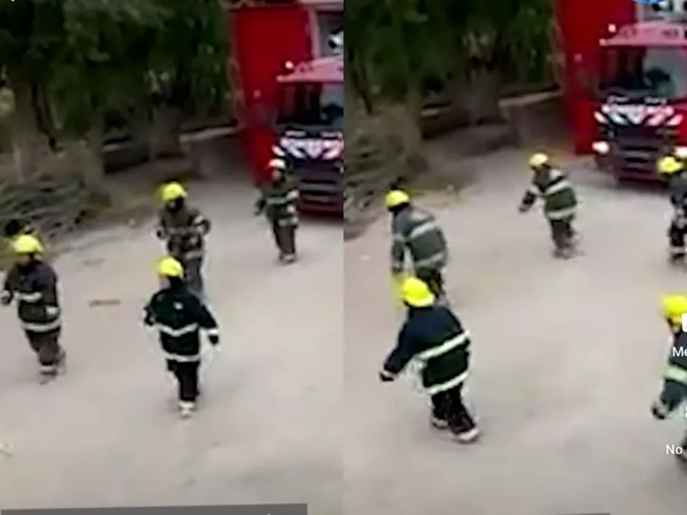 El desopilante video de los bomberos ensayando una coreografía