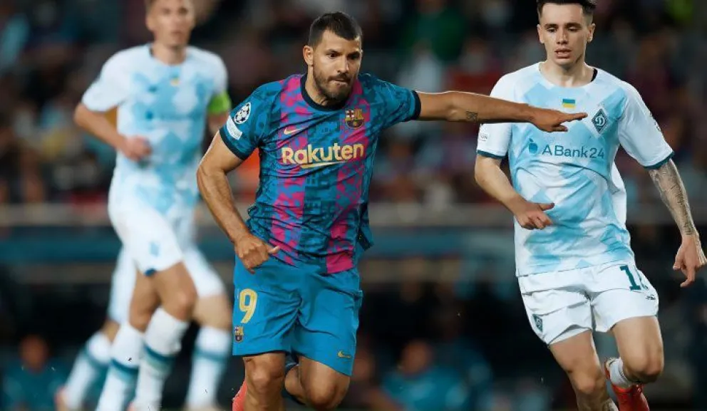 Video: Con un rato del Kun Agüero, Barcelona logró su primer triunfo ante Dinamo Kiev