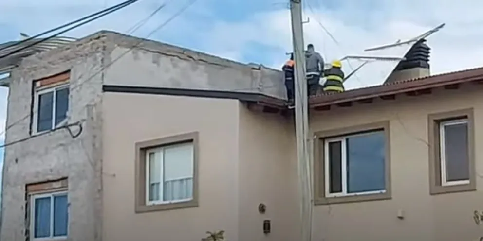 Se voló un techo en Patagones