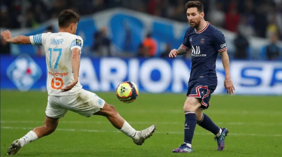 Con el VAR como protagonista, el PSG de Messi empató con el Marsella de Sampaoli