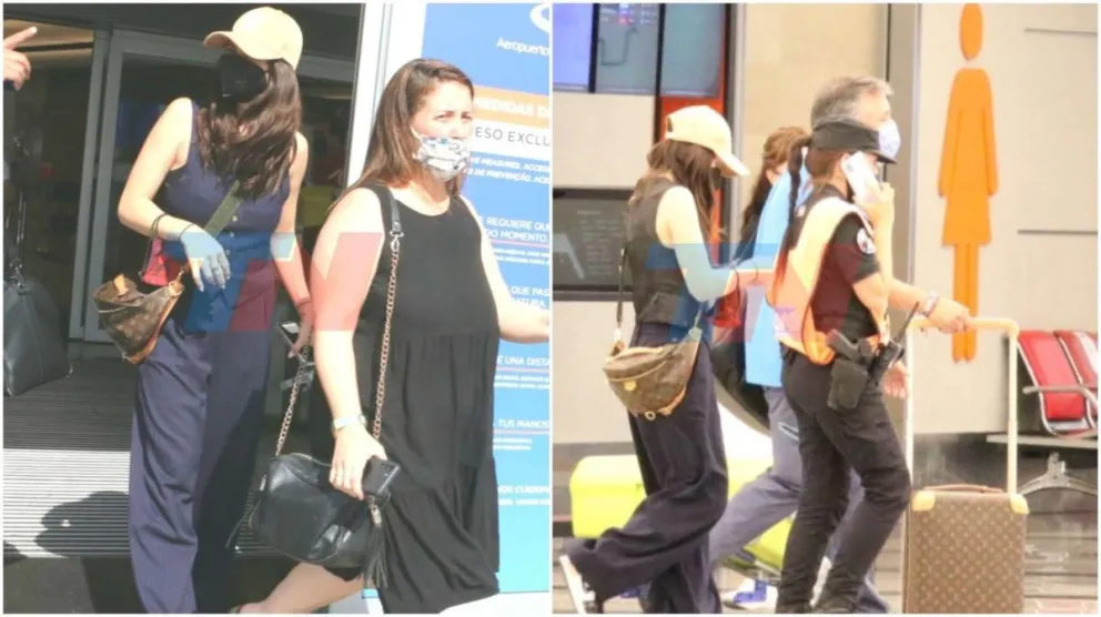 La China Suárez llegó a la Argentina y usó una peculiar frase para no hablar del escándalo con Wanda