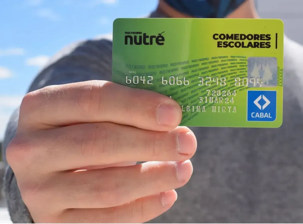 Mañana martes estarán acreditadas las tarjetas Nutre - Comedores Escolares
