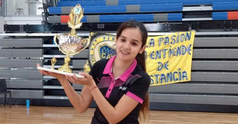La Comarca tiene una campeona nacional de tenis para ciegos y personas con baja visión