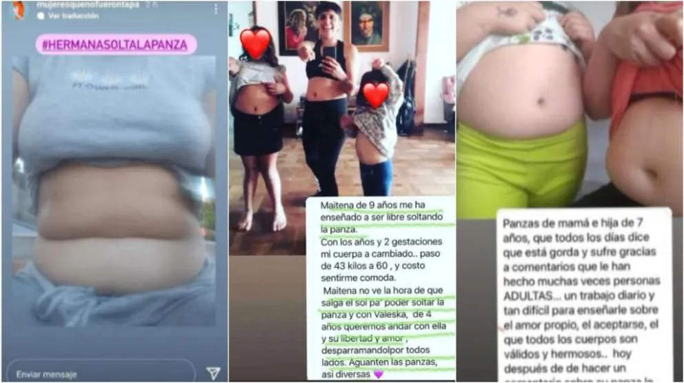 #HermanaSoltaLaPanza: La campaña que se volvió viral en las redes sobre los cuerpos de mujeres reales