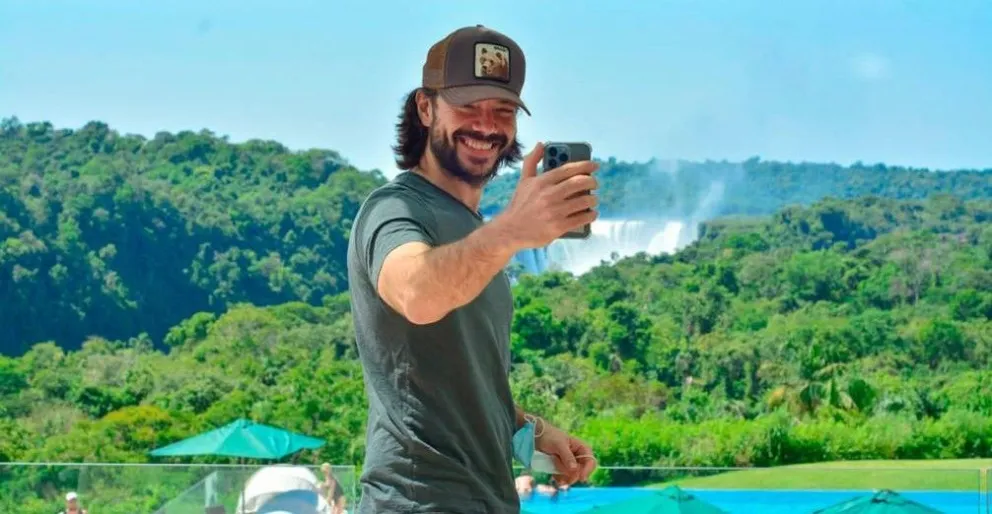 El “profesor” visitó las Cataratas del Iguazú: ¿lo reconocés?