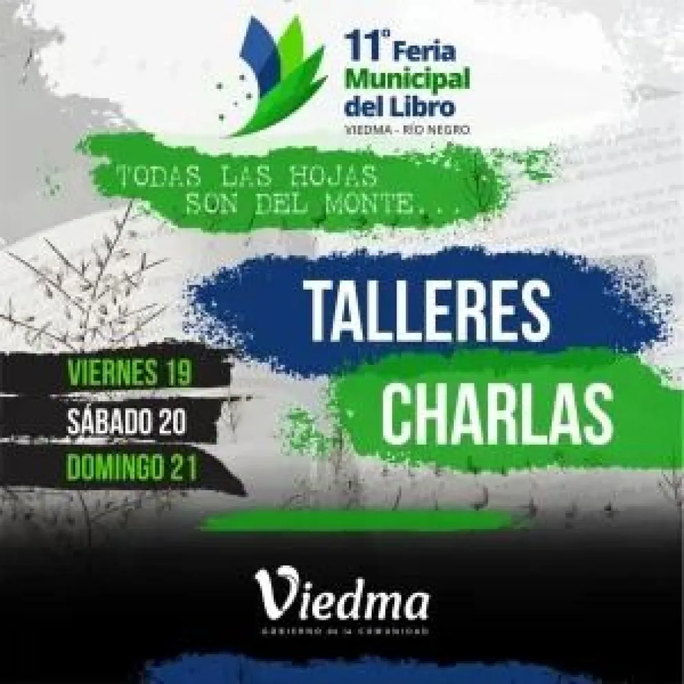 Feria del Libro en Viedma: la grilla con toda la presentación