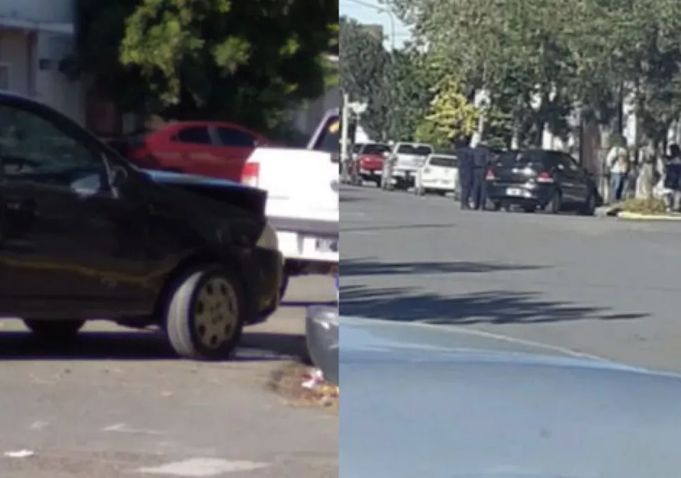 Accidente de tránsito en pleno centro: intervino una ambulancia y Criminalística 