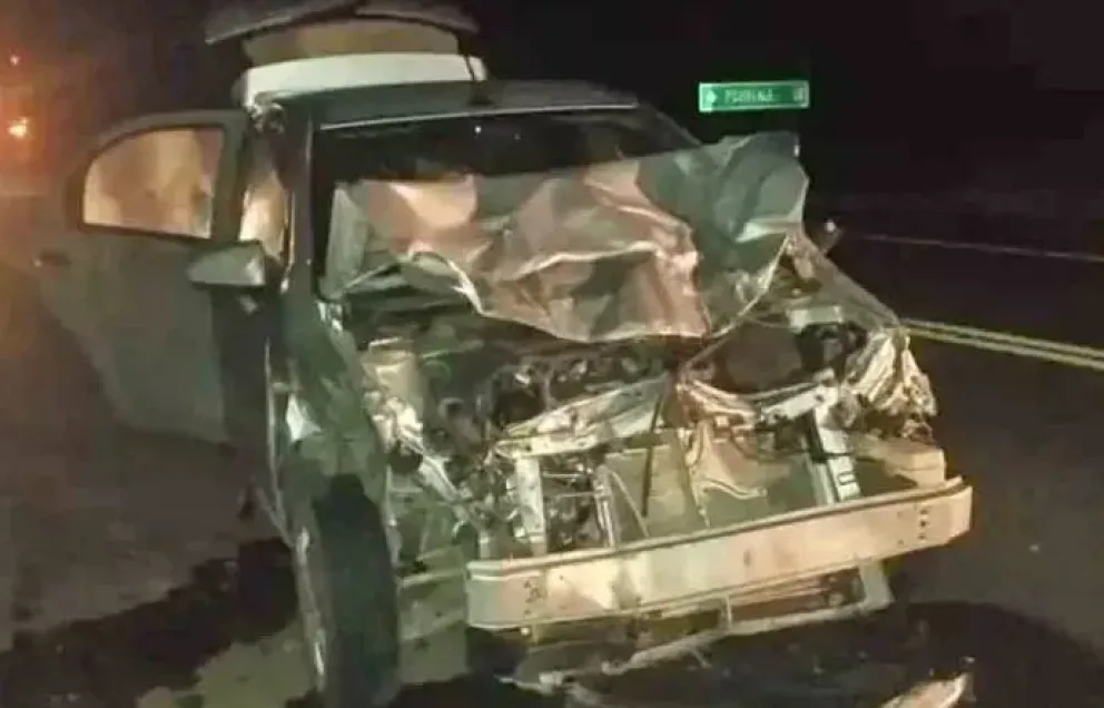 Un choque con vacunos involucró al auto de un funcionario rionegrino de la ANSES