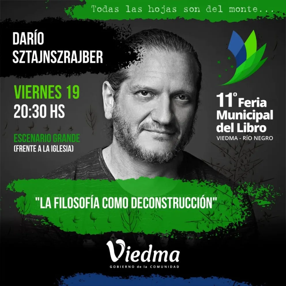 Dario Sztajnszrajber, figura destacada en la primera luna de la Feria del Libro