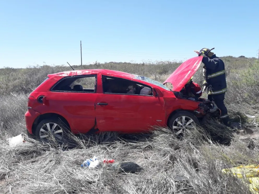 Vuelco y milagro: el accidente ocurrió en la Ruta N°3