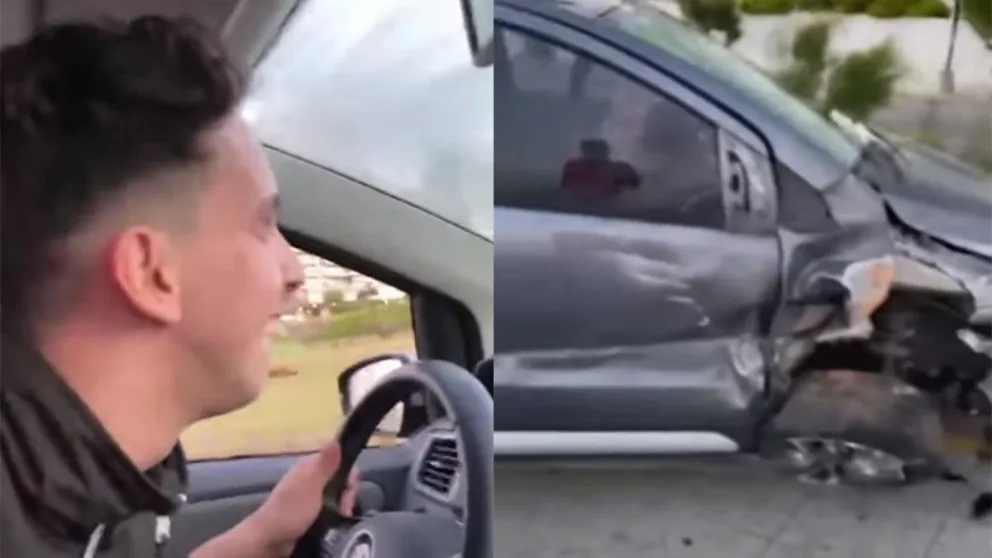 Alcoholizados chocaron contra un poste luz: "Si nos matamos, nos matamos" 