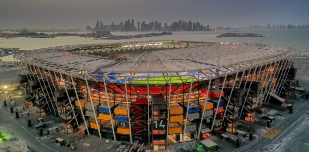 Qatar inauguró la primera cancha completamente desmontable de la historia de los Mundiales