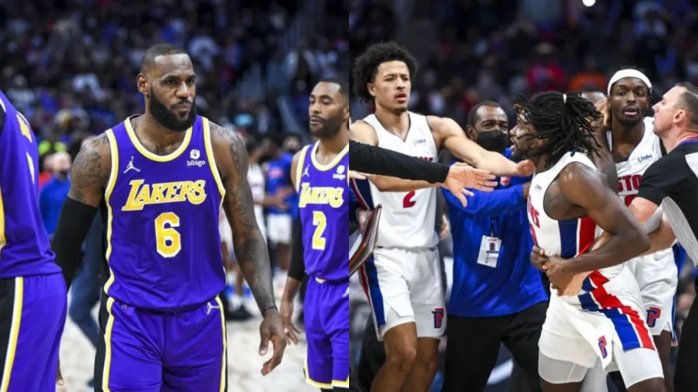 Video: Un duro golpe de LeBron James a un rival provocó un escándalo 