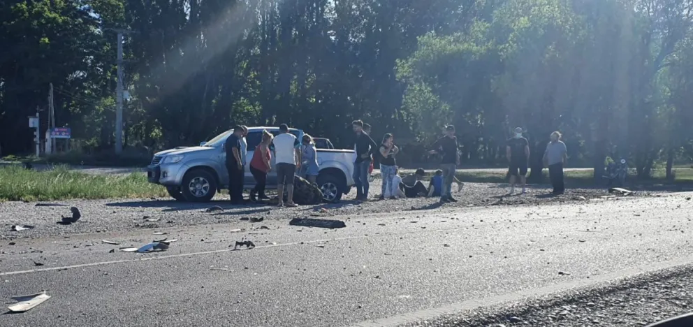 Fuerte accidente de tránsito en Ruta 3 y camino 16 en la zona del Idevi 