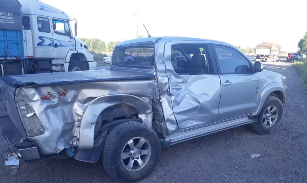 Así quedaron los vehículos involucrados en el choque de ruta 3, en la zona del IDEVI