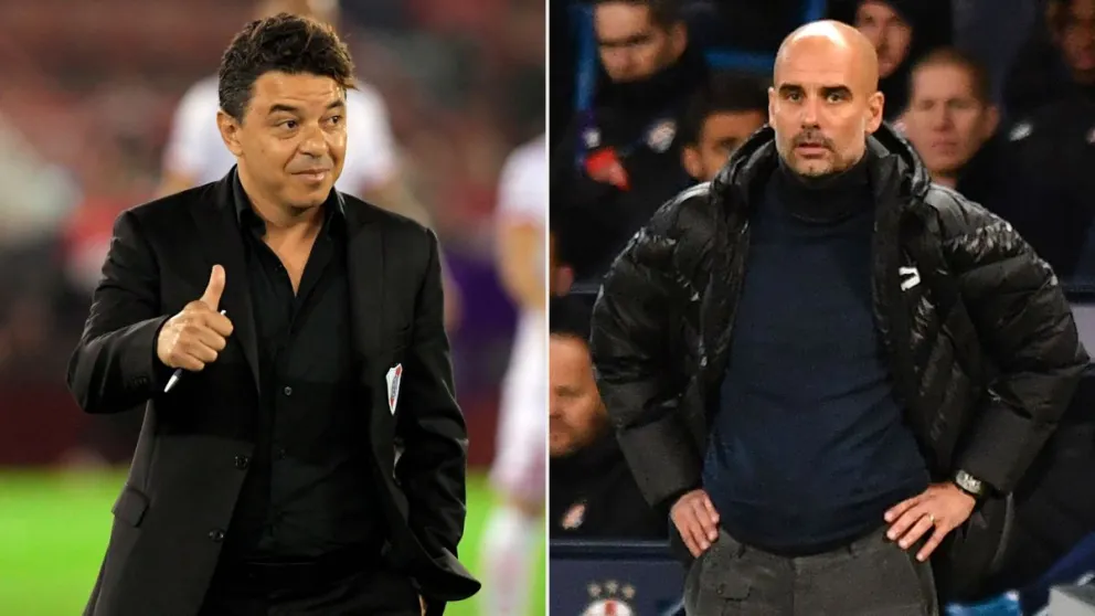 Un saludo de lujo: Pep Guardiola felicitó a River y a Gallardo por el título