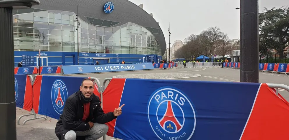 El viedmense que presenció PSG-Nantes y le trajo suerte a Leo Messi