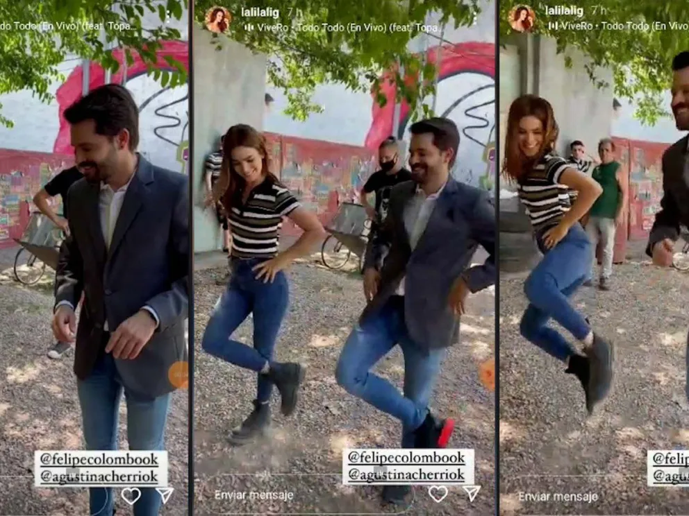 Agustina Cherri y Felipe Colombo bailaron una coreografía de Chiquititas y los fans se volvieron locos