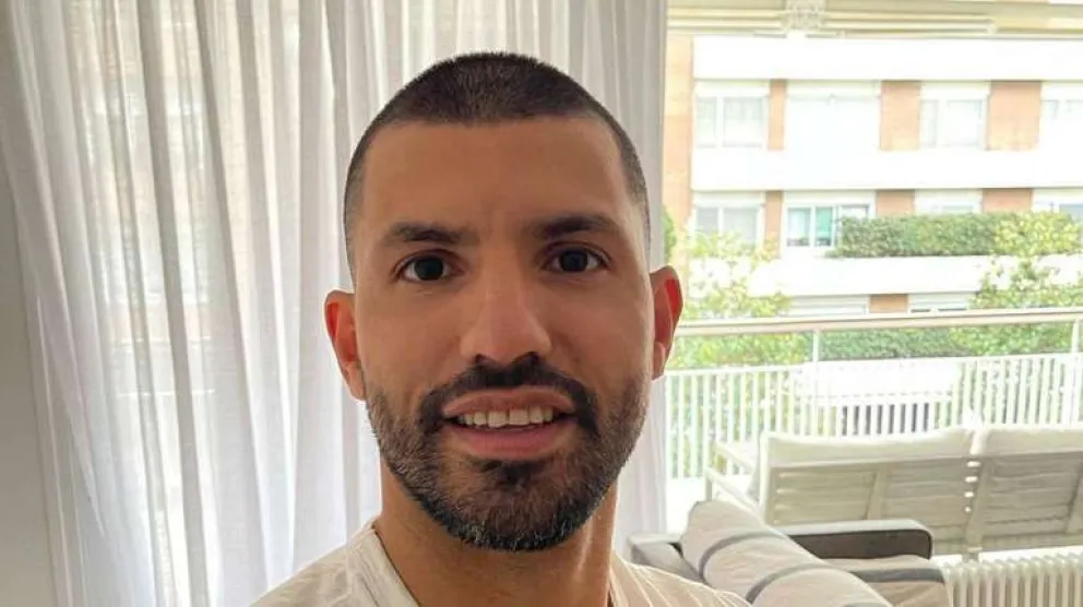 El Kun Agüero reapareció y se mostró practicando otro deporte 