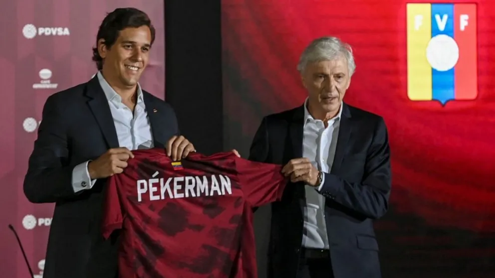 Pekerman fue presentado como nuevo DT de Venezuela y se lleva a Fernando Batista