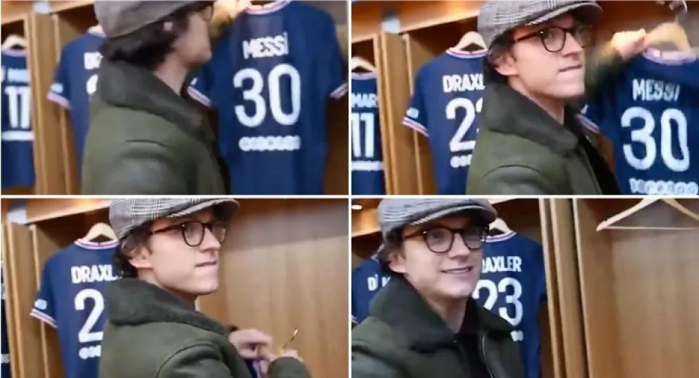 Spiderman se robó la camiseta de Lionel Messi