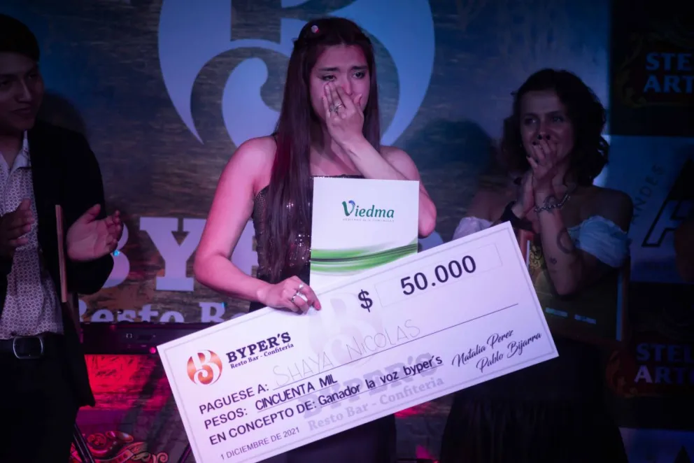Shaya Nicolas se consagró ganadora de la Voz Bypers y cantará en las fiestas del Mar y del Río
