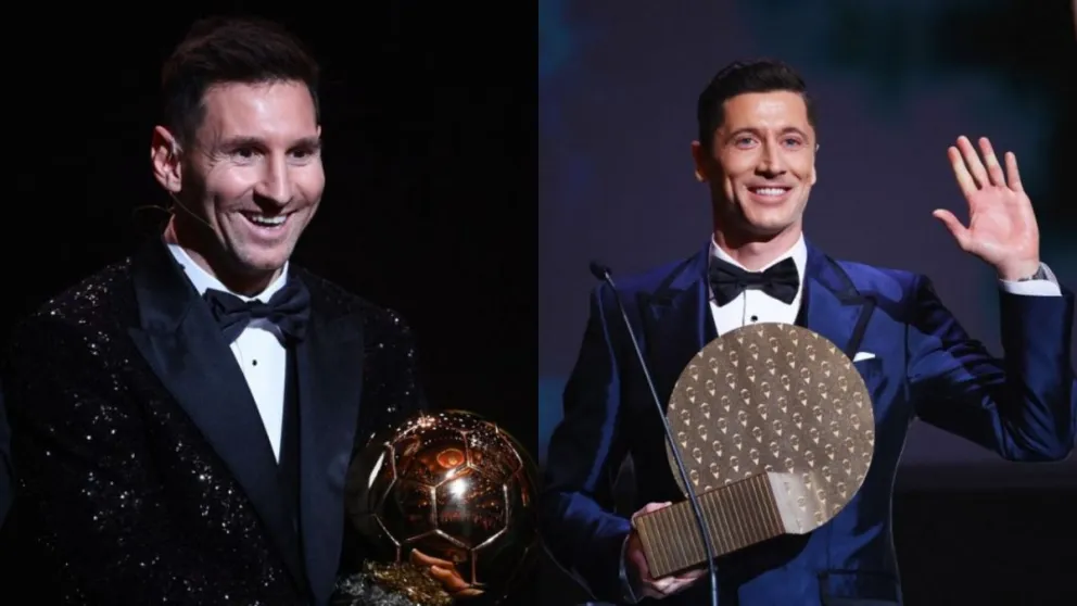 Polémica respuesta: La frase picante de Lewandowski a Messi por el Balón de Oro
