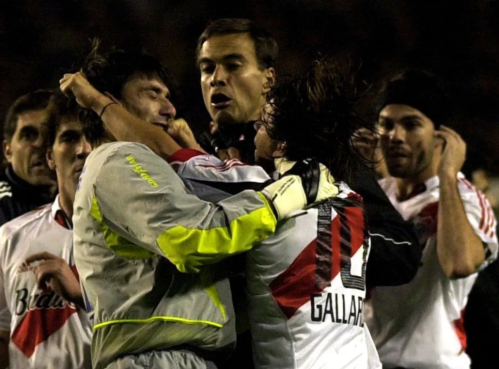 Abbondanzieri recordó el arañazo de Gallardo y dijo que "las disculpas no llegaron"