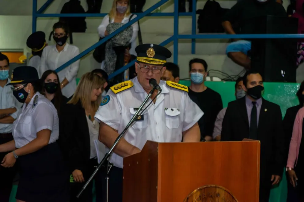 El Jefe Tellería recordó al oficial Mandagaray,  y envió un mensaje interno sobre cómo actuar