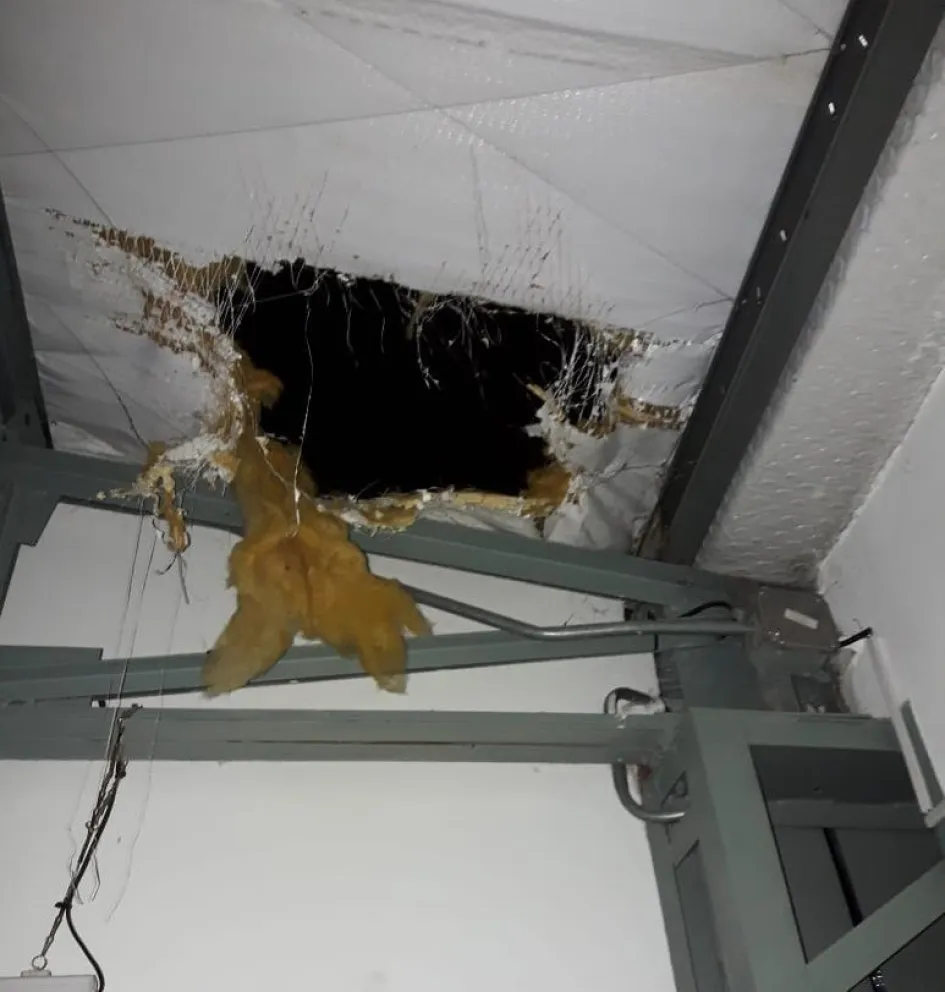 Hicieron un boquete en el techo de un comercio: todo terminó con una persecución policial