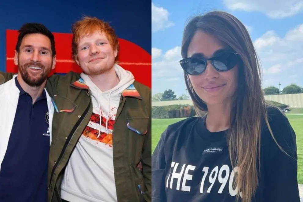 Ed Sheeran le mandó un mensaje a Antonela Roccuzzo, ¿qué le dijo?